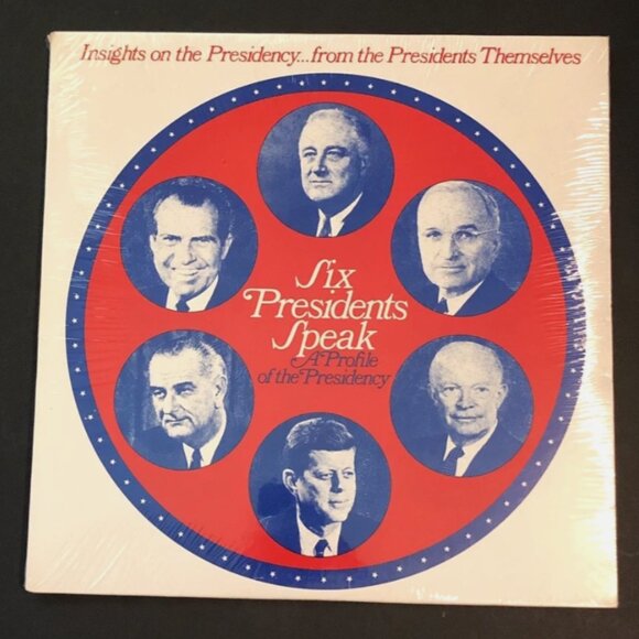 SIX PRESIDENTS SPEAK - A Profile of the Presidency SEALED 1972 LP CBS C11006 - Picture 1 of 4